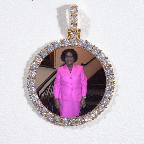 3D CIRCLE CUSTOM PICTURE PENDANT SMALL SIZE