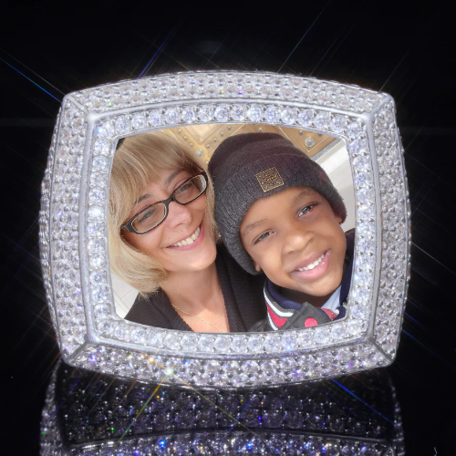 3D CUSTOM PICTURE ICED RING
