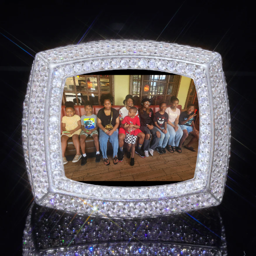 3D CUSTOM PICTURE ICED RING