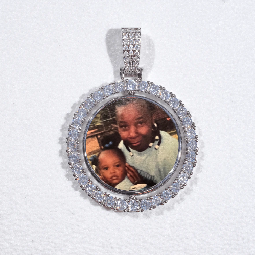 3D Spinning 2-Faced Custom Picture Pendant