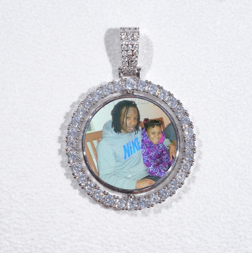 3D Spinning 2-Faced Custom Picture Pendant