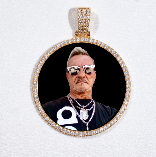 MEDIUM 3D CIRCLE CUSTOM PICTURE PENDANT
