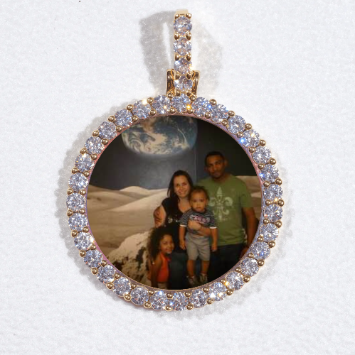 3D CIRCLE CUSTOM PICTURE PENDANT SMALL SIZE