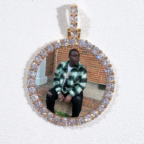 3D CIRCLE CUSTOM PICTURE PENDANT SMALL SIZE
