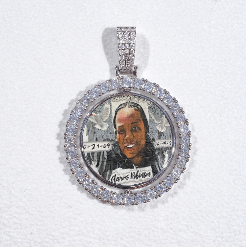 3D Spinning 2-Faced Custom Picture Pendant