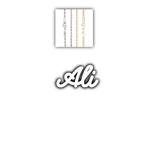 Script Custom Letter Necklace