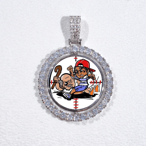 3D Spinning 2-Faced Custom Picture Pendant