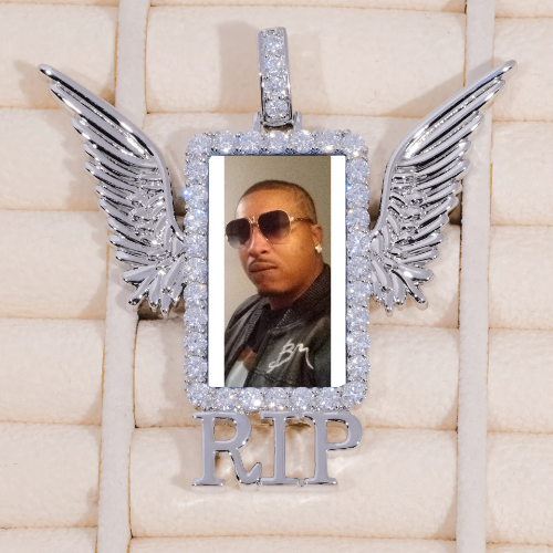 RIP WING 3D CUSTOM PICTURE PENDANT