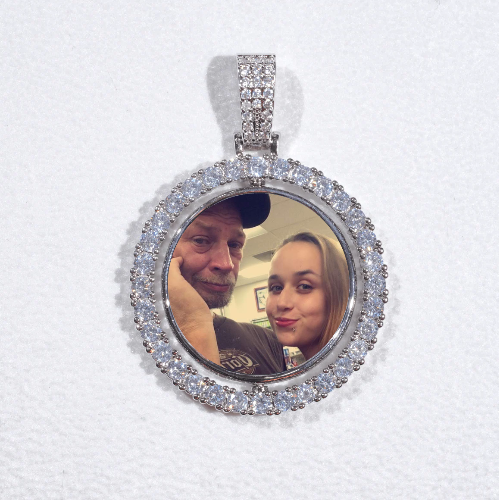 3D Spinning 2-Faced Custom Picture Pendant