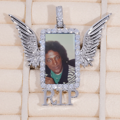 RIP WING 3D CUSTOM PICTURE PENDANT