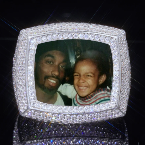 3D CUSTOM PICTURE ICED RING