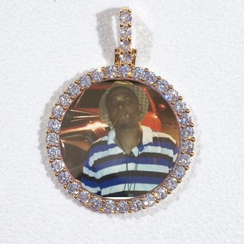 3D CIRCLE CUSTOM PICTURE PENDANT SMALL SIZE