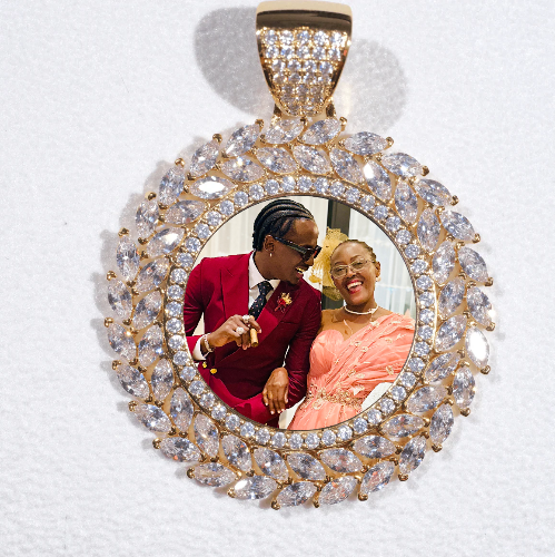Large 3D Wheat Ear Custom Picture Pendant