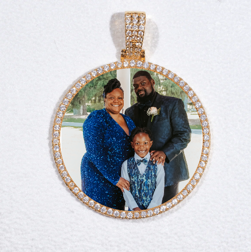 MEDIUM 3D CIRCLE CUSTOM PICTURE PENDANT