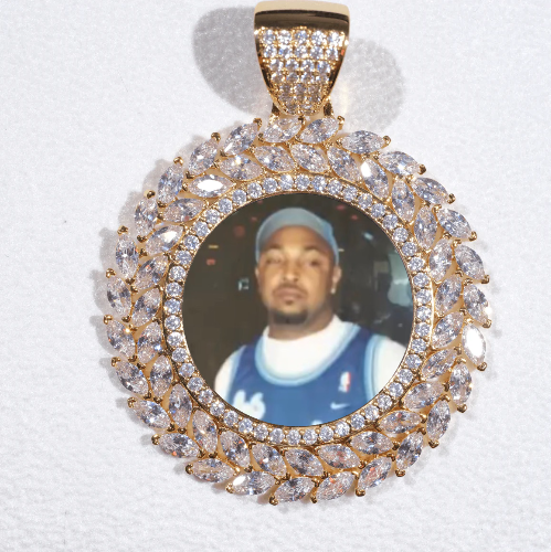 Large 3D Wheat Ear Custom Picture Pendant