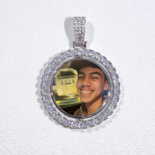 3D Spinning 2-Faced Custom Picture Pendant