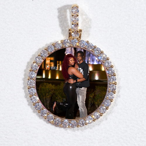 3D CIRCLE CUSTOM PICTURE PENDANT SMALL SIZE