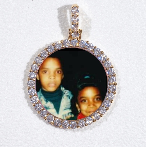 3D CIRCLE CUSTOM PICTURE PENDANT SMALL SIZE