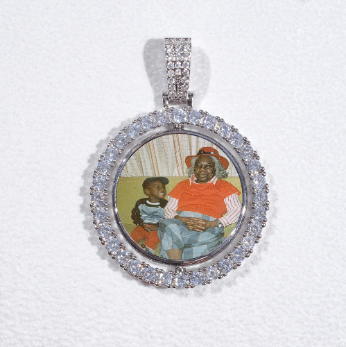 3D Spinning 2-Faced Custom Picture Pendant
