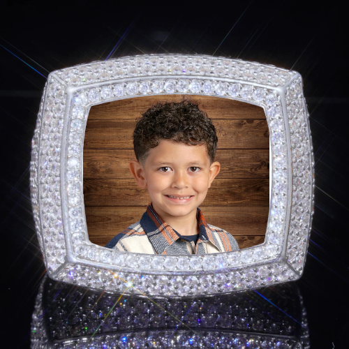 3D CUSTOM PICTURE ICED RING