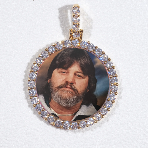 3D CIRCLE CUSTOM PICTURE PENDANT SMALL SIZE