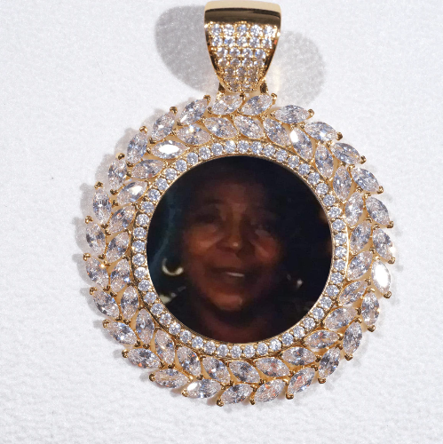 Large 3D Wheat Ear Custom Picture Pendant