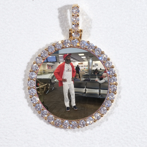 3D CIRCLE CUSTOM PICTURE PENDANT SMALL SIZE