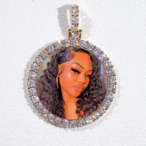 3D CIRCLE CUSTOM PICTURE PENDANT SMALL SIZE