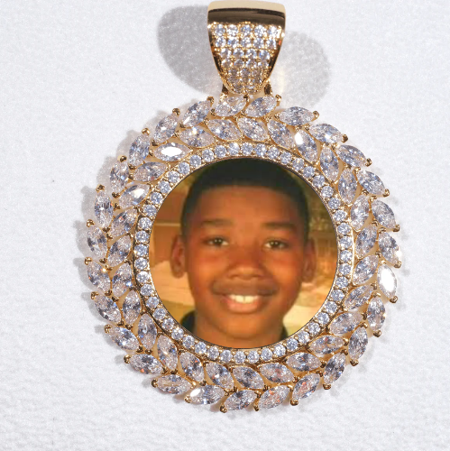 Large 3D Wheat Ear Custom Picture Pendant
