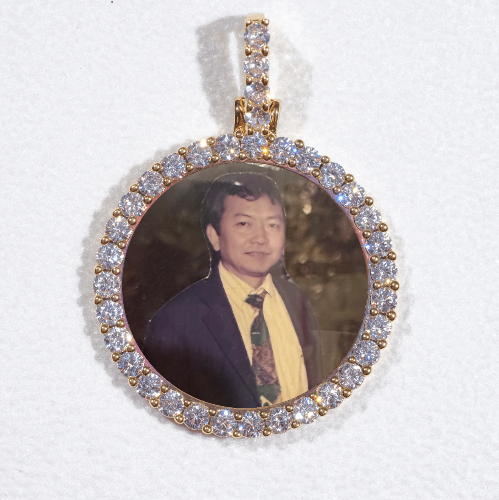 3D CIRCLE CUSTOM PICTURE PENDANT SMALL SIZE