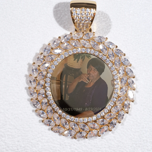 Large 3D Wheat Ear Custom Picture Pendant
