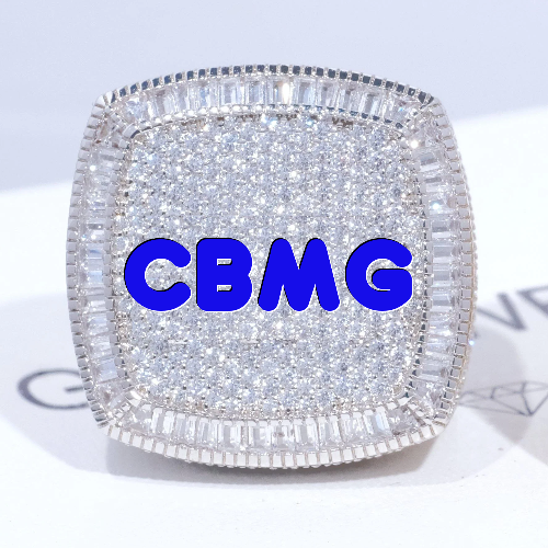 CUSTOM LETTER 3D ICED RING