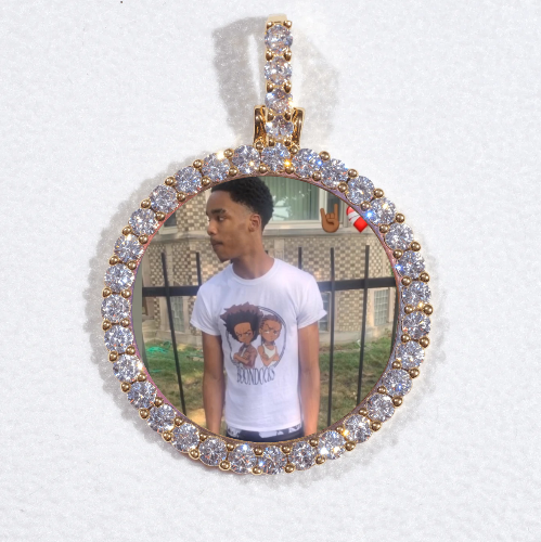 3D CIRCLE CUSTOM PICTURE PENDANT SMALL SIZE