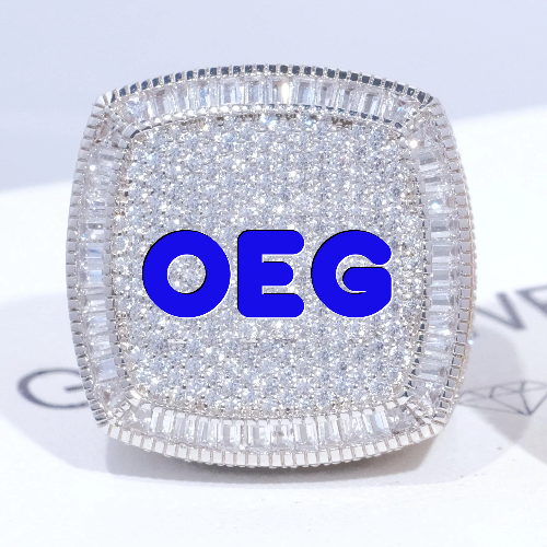CUSTOM LETTER 3D ICED RING