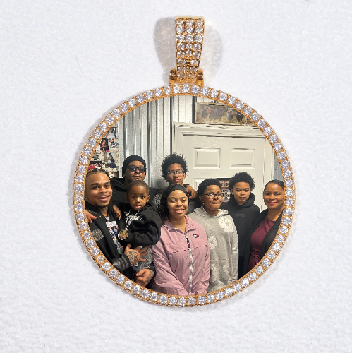 MEDIUM 3D CIRCLE CUSTOM PICTURE PENDANT