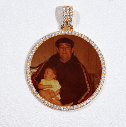 MEDIUM 3D CIRCLE CUSTOM PICTURE PENDANT
