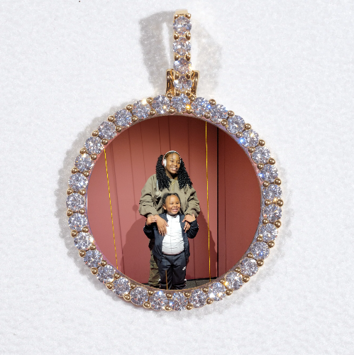 3D CIRCLE CUSTOM PICTURE PENDANT SMALL SIZE