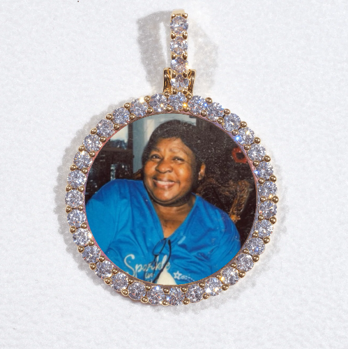 3D CIRCLE CUSTOM PICTURE PENDANT SMALL SIZE
