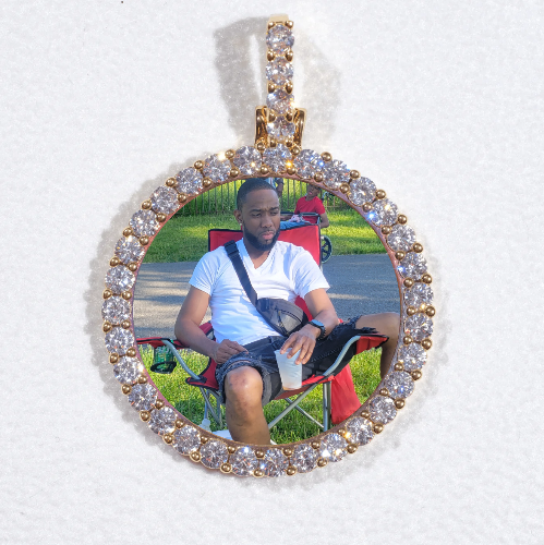 3D CIRCLE CUSTOM PICTURE PENDANT SMALL SIZE