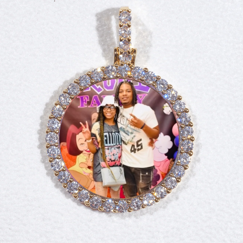 3D CIRCLE CUSTOM PICTURE PENDANT SMALL SIZE