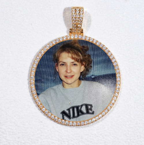 MEDIUM 3D CIRCLE CUSTOM PICTURE PENDANT