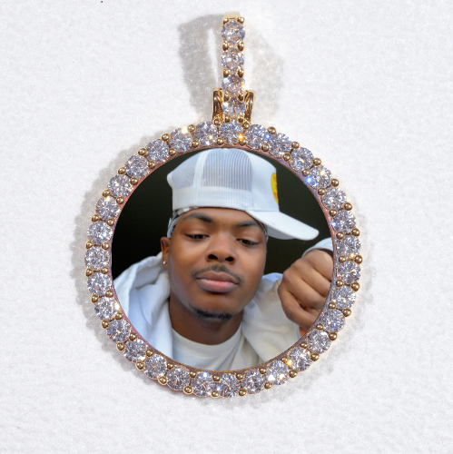 3D CIRCLE CUSTOM PICTURE PENDANT SMALL SIZE