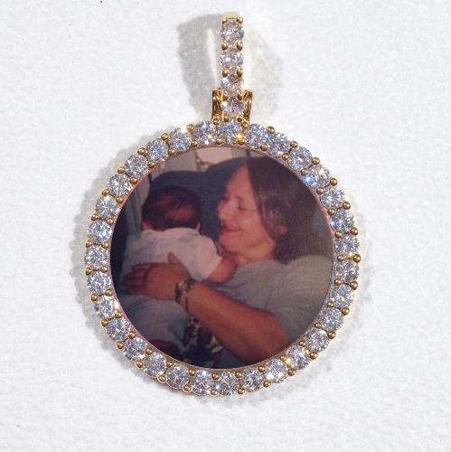 3D CIRCLE CUSTOM PICTURE PENDANT SMALL SIZE