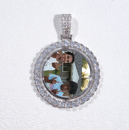 3D Spinning 2-Faced Custom Picture Pendant
