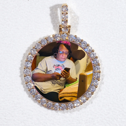 3D CIRCLE CUSTOM PICTURE PENDANT SMALL SIZE