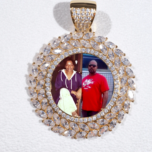 Large 3D Wheat Ear Custom Picture Pendant
