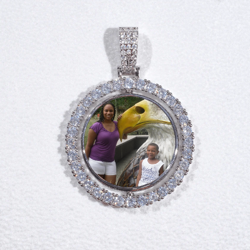 3D Spinning 2-Faced Custom Picture Pendant