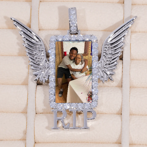 RIP WING 3D CUSTOM PICTURE PENDANT