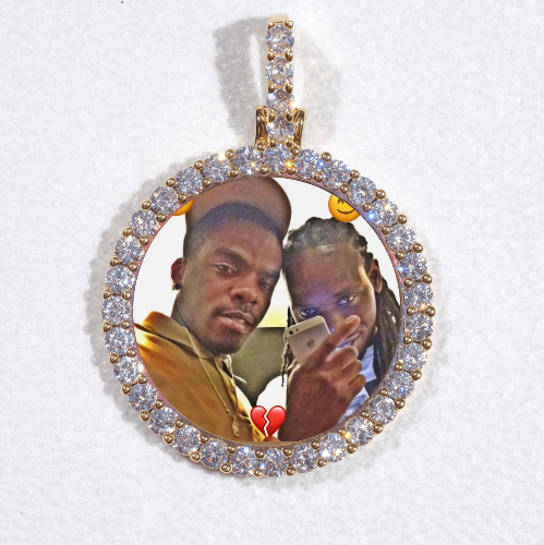3D CIRCLE CUSTOM PICTURE PENDANT SMALL SIZE