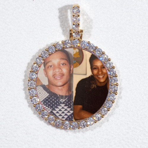 3D CIRCLE CUSTOM PICTURE PENDANT SMALL SIZE